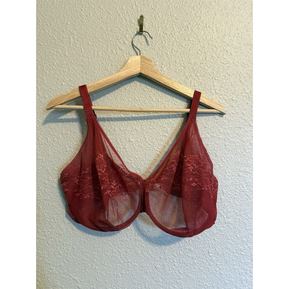 Gossard Glossies Lace Size 38I Sheer Molded Bra Non-Padded Underwired  13001